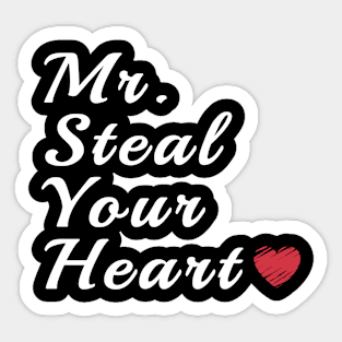 Mr. Steal Your Heart Valentine's Day Sticker